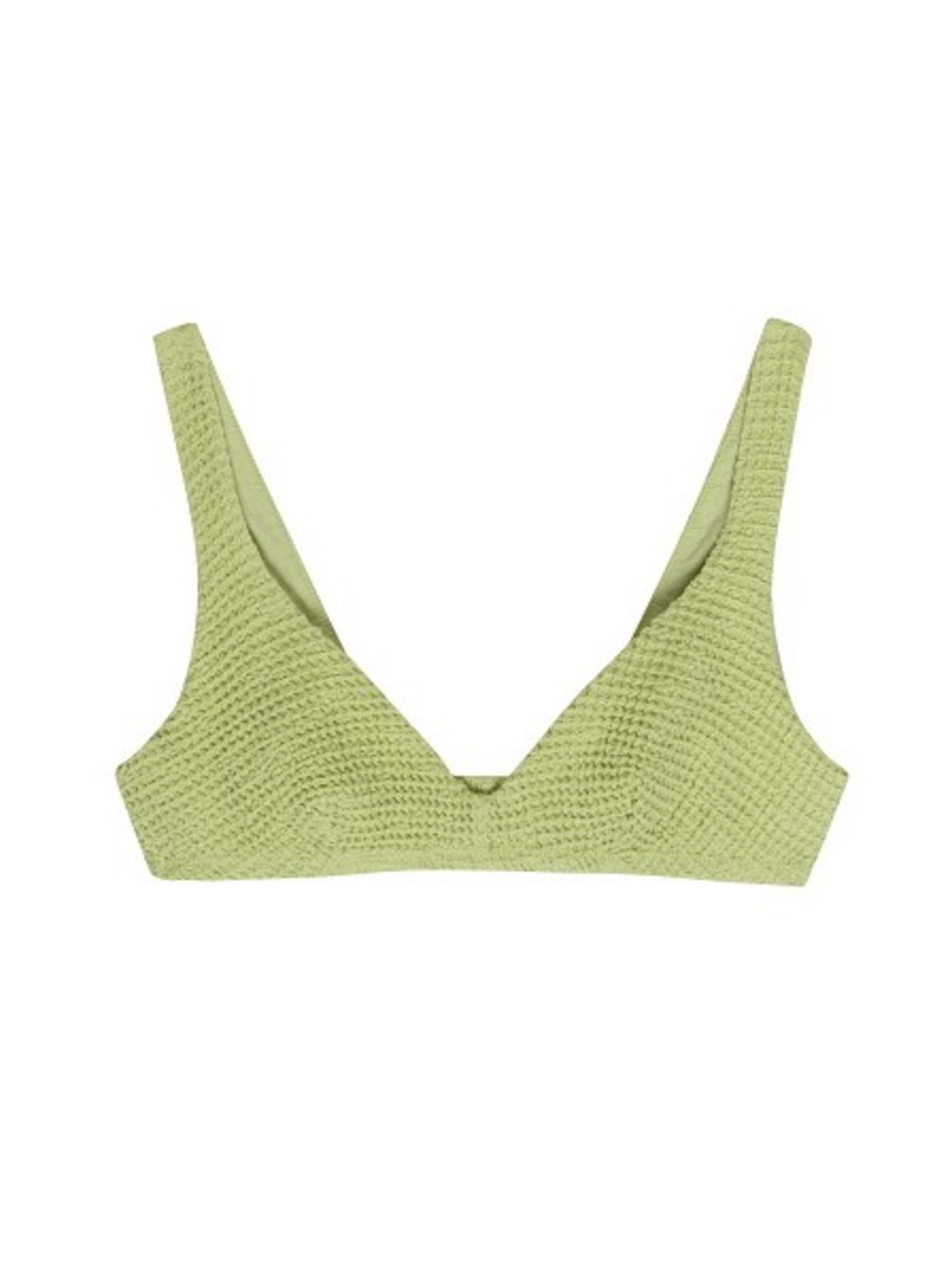 DONNI. Waffle Bralette in Lime